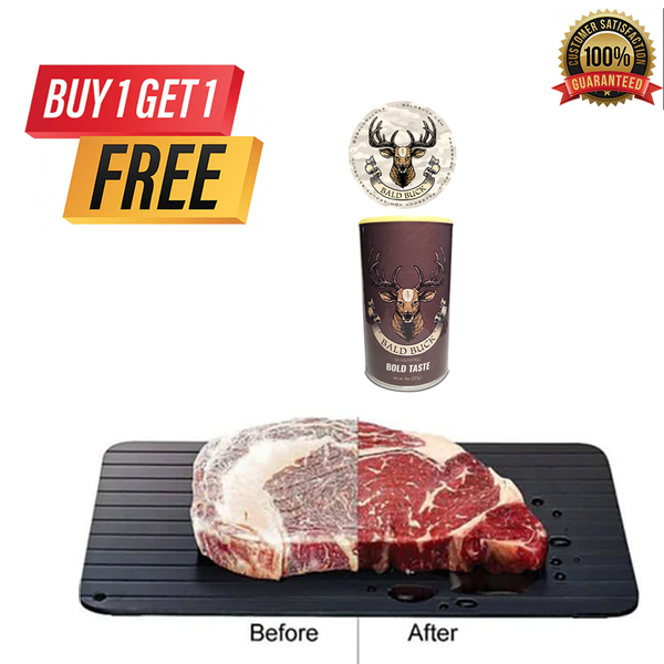 Buy an 8oz Bold Taste & Commemorative Sticker & Get a Meat Defrosting Tray FREE!